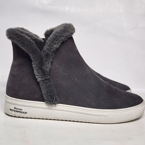 Blondo waterproof gray suede Glade Sneaker ankle boots size 6.5M